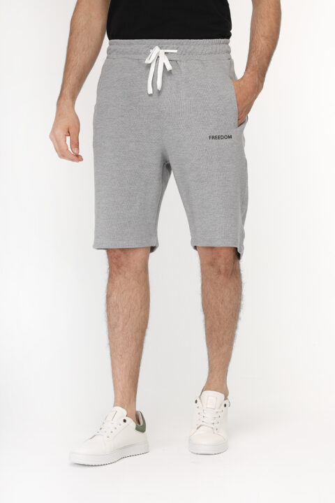 Regular Fit Short Melton Gray