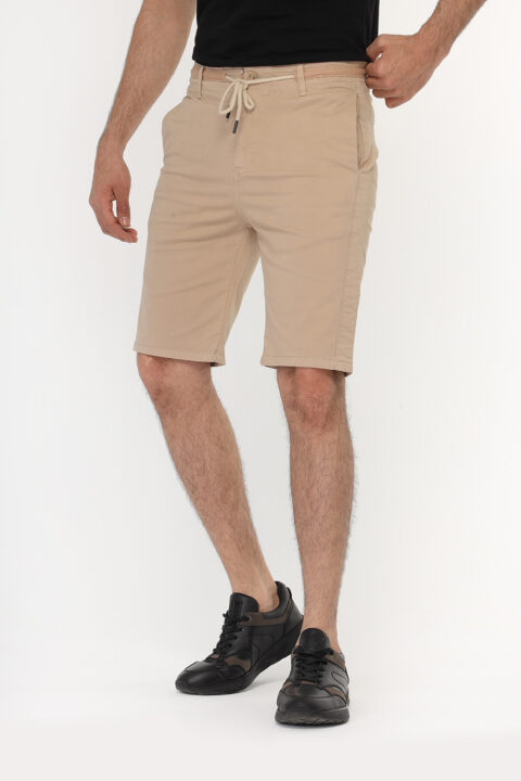 Slim Fit Short Chino Beige - Image 4