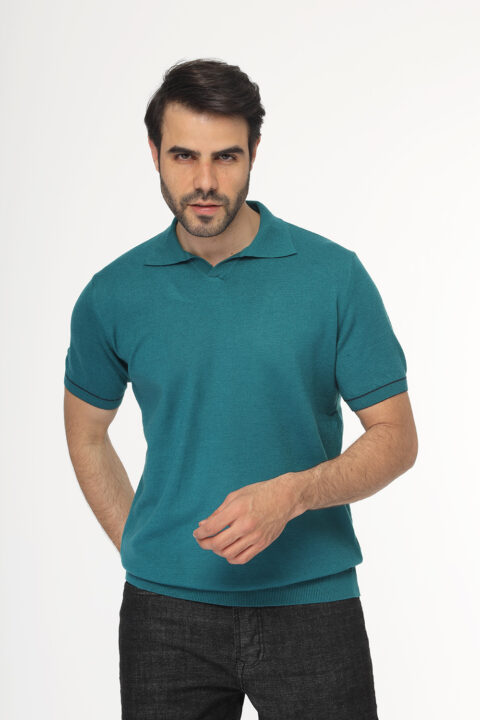 Regular Fit Polo Shirt Knitted Green