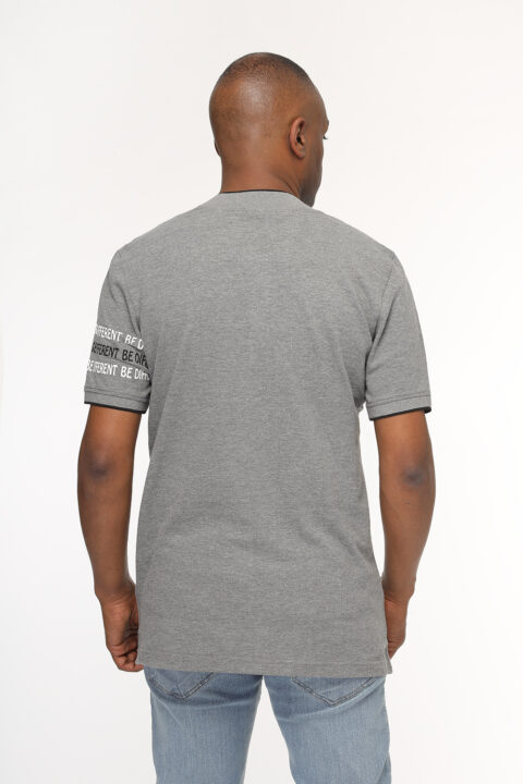 Regular Fit Polo Shirt Gray - Image 3