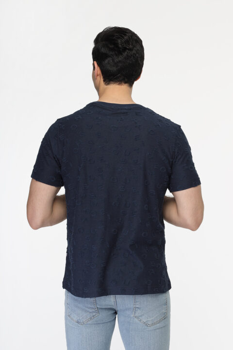 Regular Fit T- Shirt Dark Blue - Image 3