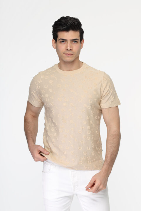 Regular Fit T- Shirt Beige