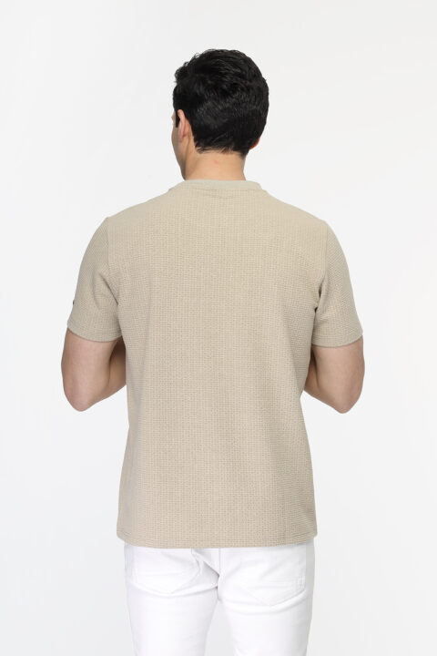 Regular Fit T- Shirt Beige - Image 3