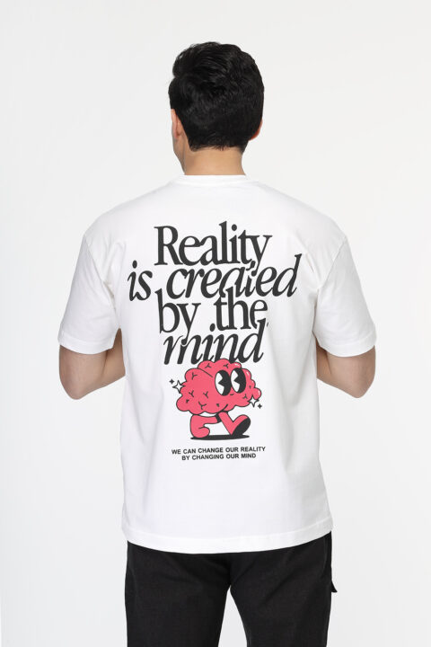 Over Size T- Shirt Off White - Image 3