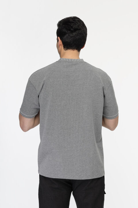 Over Size T- Shirt Gray - Image 3