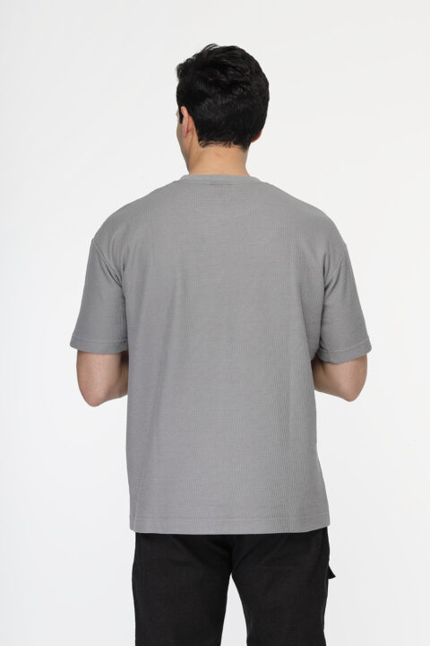 Over Size T- Shirt Gray - Image 3