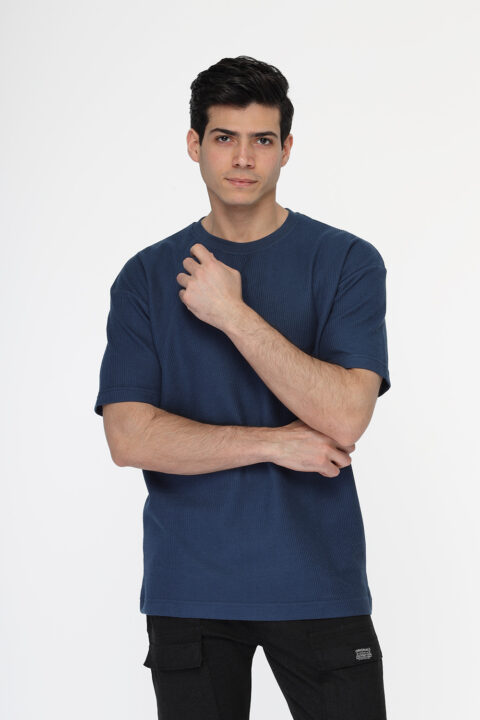 Over Size T- Shirt Blue - Image 3