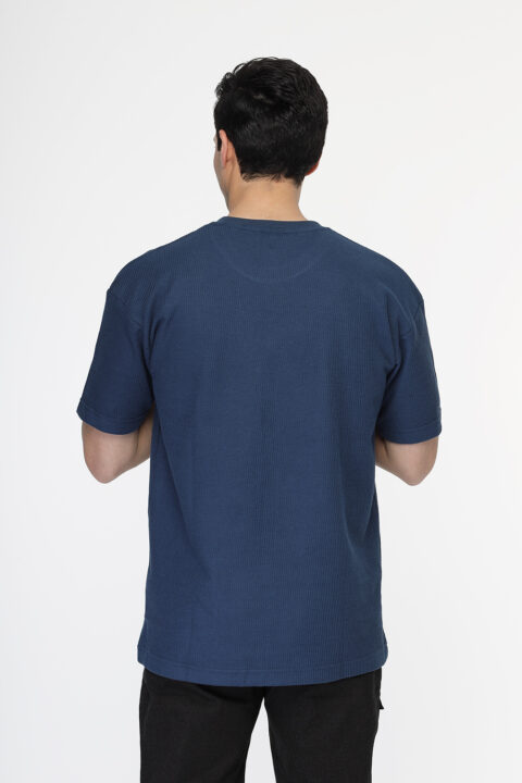 Over Size T- Shirt Blue - Image 4