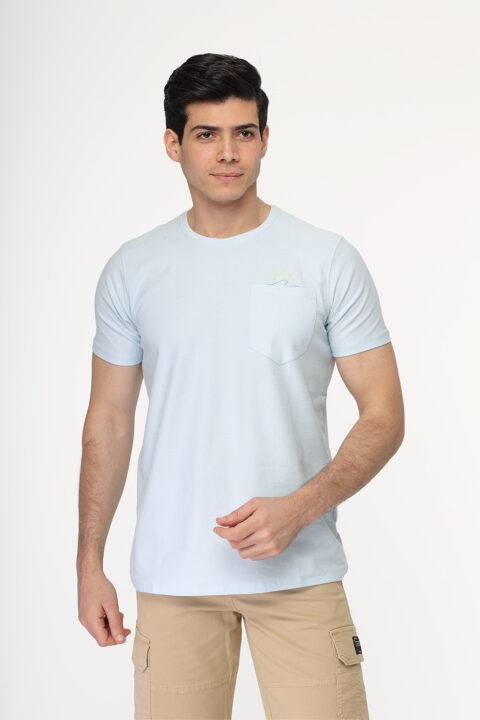 Regular Fit T- Shirt Light Blue