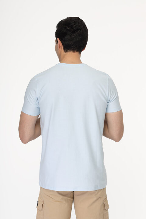 Regular Fit T- Shirt Light Blue - Image 3