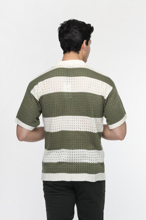 Regular Fit Polo Shirt Knitted Green - Image 3