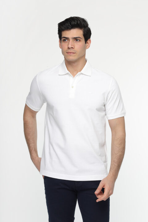 Regular Fit Polo Shirt White - Image 3