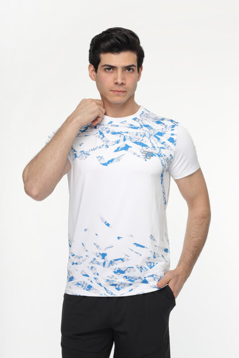 Regular Fit Sports T- Shirt Blue