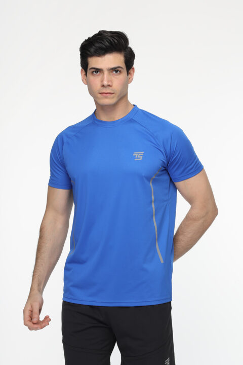 Regular Fit Sports T- Shirt Blue