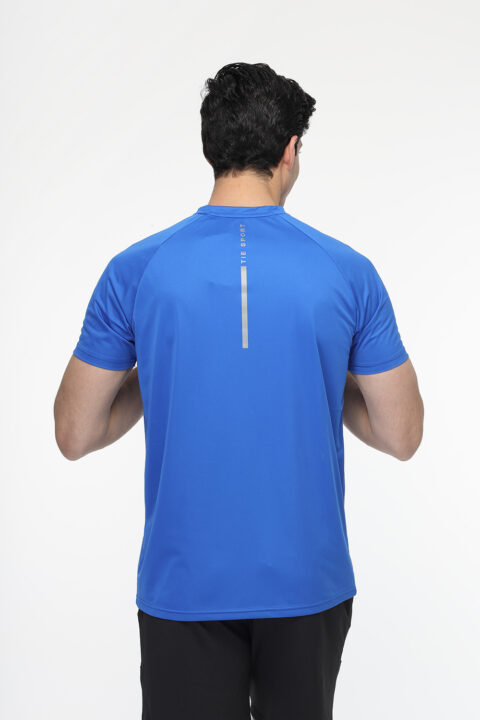 Regular Fit Sports T- Shirt Blue - Image 3