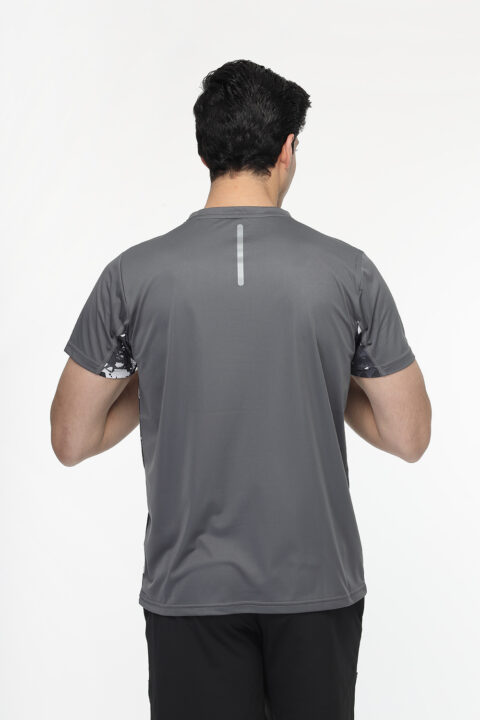 Regular Fit Sports T- Shirt Gray - Image 3