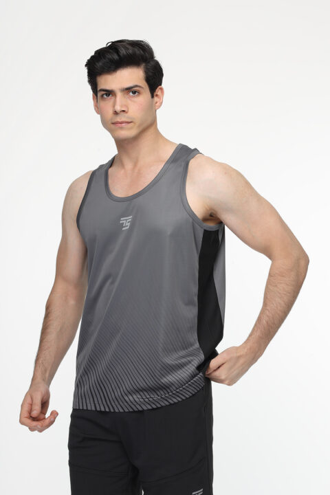 Regular Fit Sports T- Shirt Gray - Image 3