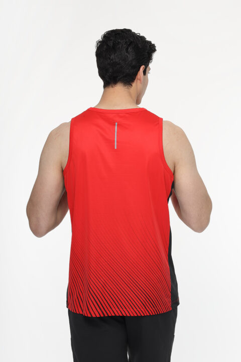 Regular Fit Sports T- Shirt Red - Image 4