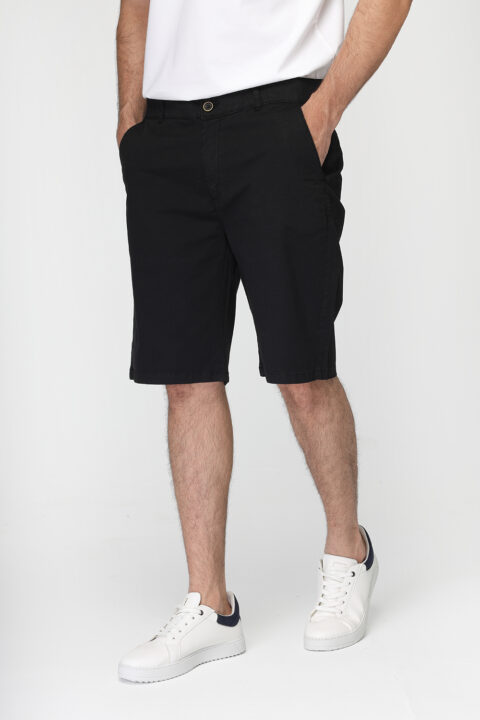 Regular Fit Short Chino Black - Image 3