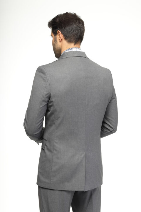 Slim Fit Suit Gray - Image 4