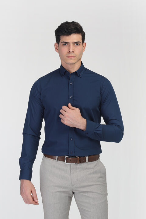 Classic Shirt Slim Fit Dark Blue