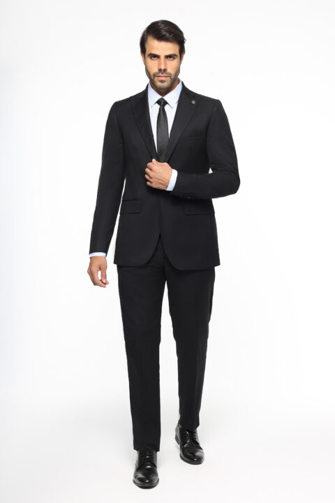 Slim Fit Suit Black