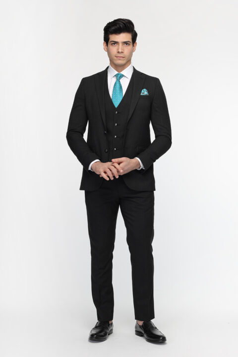 Slim Fit Suit Dark Gray