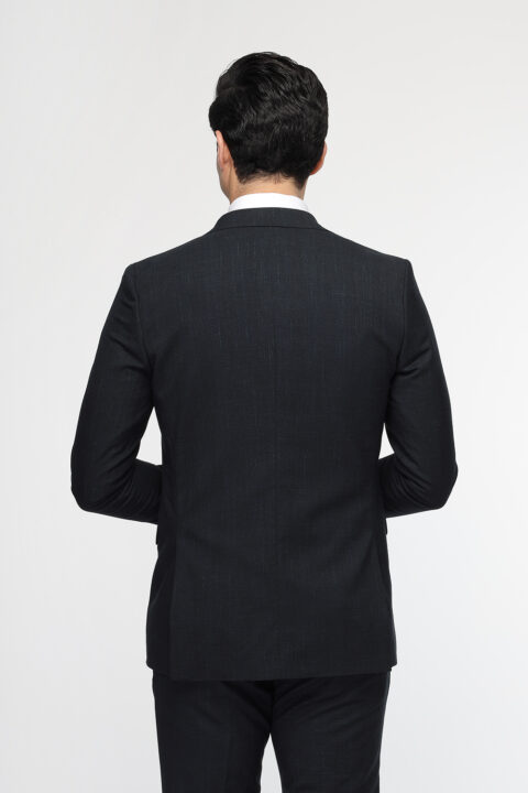 Slim Fit Suit Dark Blue - Image 5