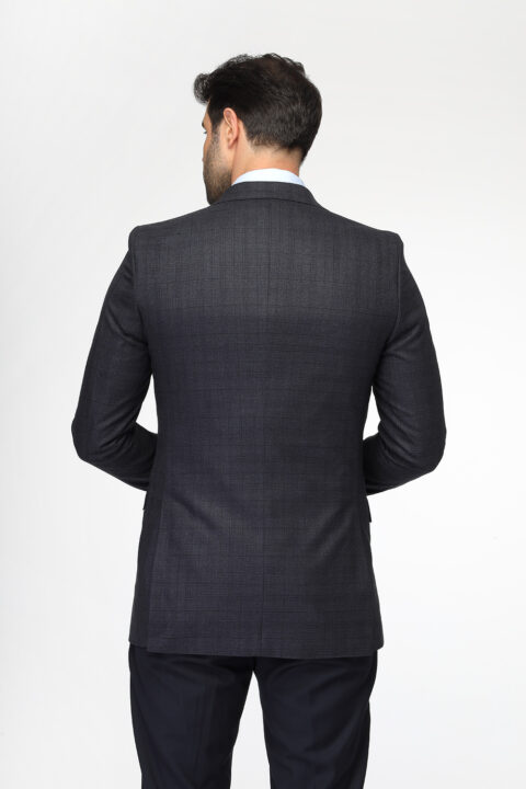 Slim Fit Suit Dark Blue - Image 5