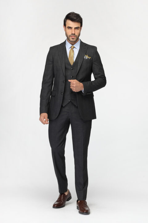 Slim Fit Suit Gray