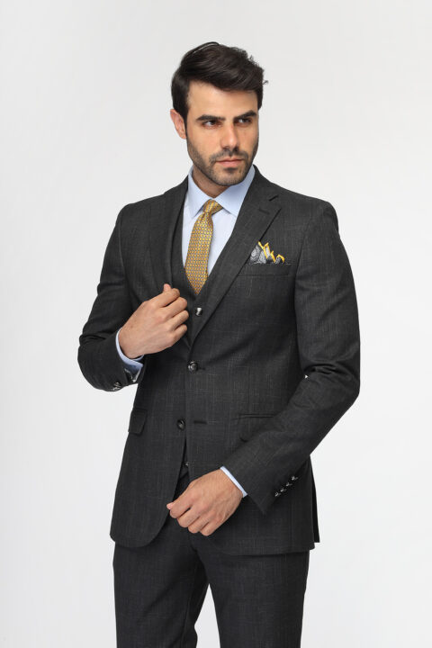 Slim Fit Suit Gray - Image 4