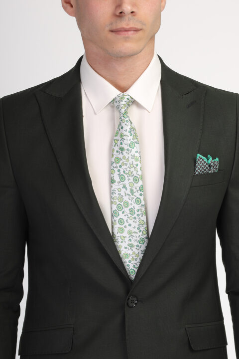 Slim Fit Suit Green - Image 2