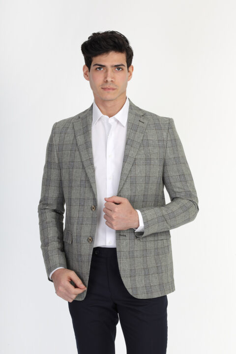 Regular Fit Blazer Green