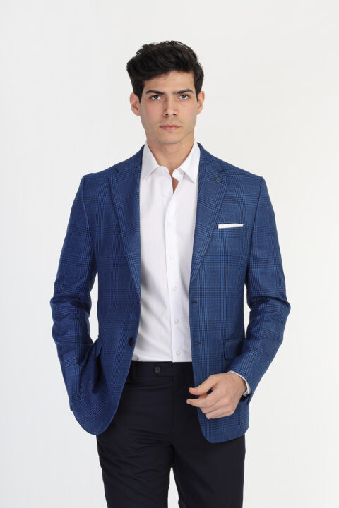 Regular Fit Blazer Dark Blue