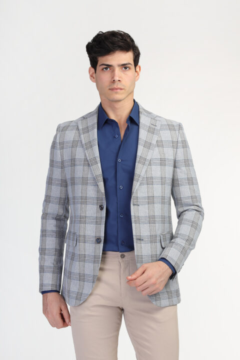 Regular Fit Blazer Light Blue