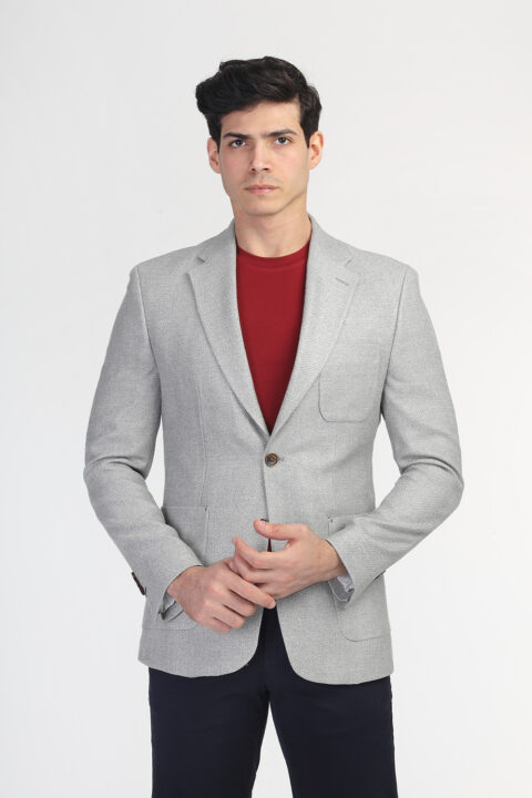 Regular Fit Blazer Gray