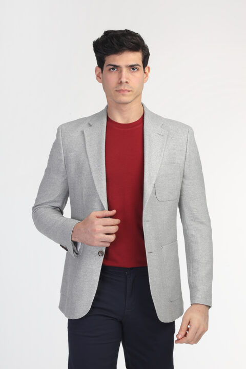 Regular Fit Blazer Gray - Image 3