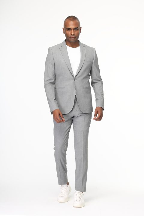 Skinny Fit Suit Gray