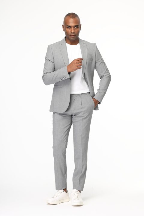 Skinny Fit Suit Gray - Image 3