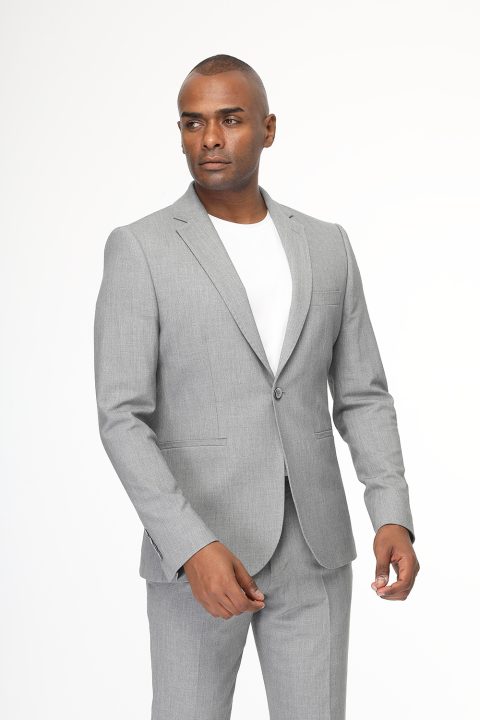 Skinny Fit Suit Gray - Image 5