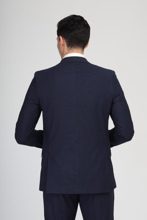 Slim Fit Suit Dark Blue - Image 5