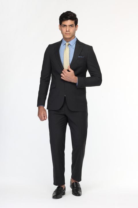 Slim Fit Suit Dark Gray