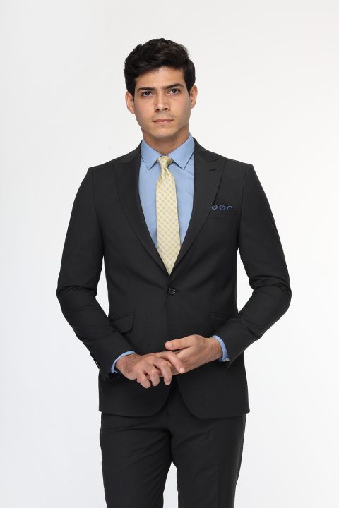 Slim Fit Suit Dark Gray - Image 3