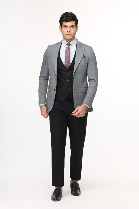 Slim Straight Fit Suit Blue