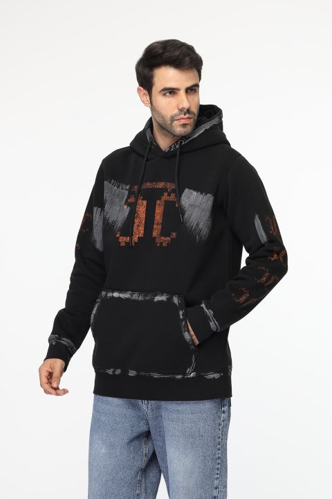 Regular Fit Sweat Shirt Black - Image 3