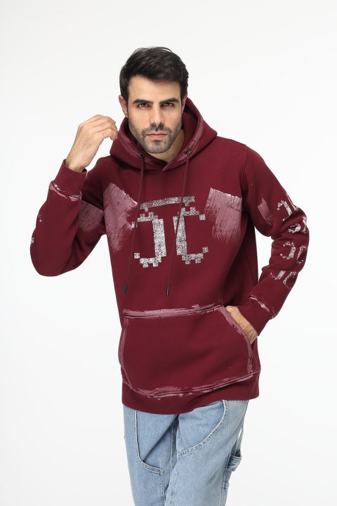 Regular Fit Sweat Shirt Maroon - Image 3