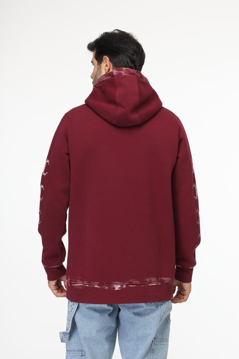 Regular Fit Sweat Shirt Maroon - Image 4