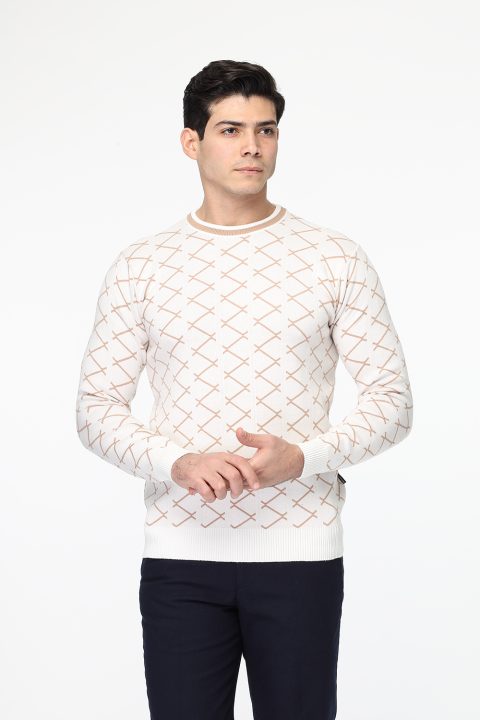 Regular Fit Pullover Beige - Image 4