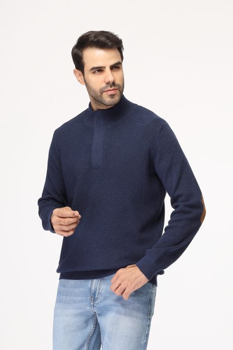 Regular Fit Pullover Dark Blue - Image 3