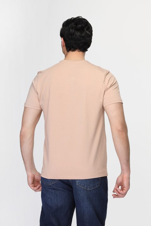 Regular Fit T- Shirt Beige - Image 3